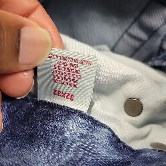 Arizona Jeans Mens 32x31 Tag 32x32 Skinny Distressed Denim Flex Denim - Picture 3 of 7